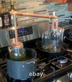 1/2 Gallon Mason Jar Stove Top Water Bath Still For Herb Extraction