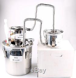 10-100L 3 Pots Home Distiller Moonshine Still Vodka Water Alcohol Oil Brew Kits