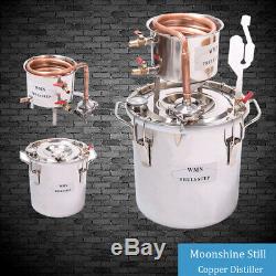 10-100L Moonshine Still Oil Wine Vodka Water Alcohol Copper/Stainless Distiller