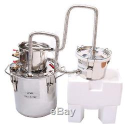 10-100Litres 3 Pots Home Distiller Moonshine Still Water Alcohol Oil Brewing Kit