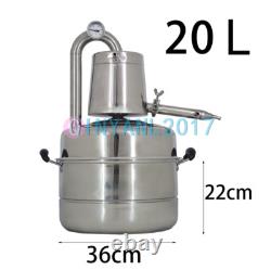 10-20L Moonshine Still Herb Essential Oil Brew Kit Alcohol Water Wine Distiller