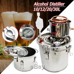 10-30L 2-8Gal Alcohol Moonshine Water Copper Stainless Spirits Boiler AU
