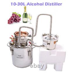 10-30L 3 Pots DIY Moonshine Still Alcohol Distiller Whisky Essential Oil Water