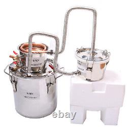 10-30L 3 Pots DIY Moonshine Still Alcohol Distiller Whisky Water Essential Oil