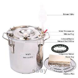 10-30L DIY Moonshine Still Alcohol Distiller Vodka Essential Oil Water Condenser