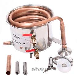 10-30L DIY Moonshine Still Alcohol Distiller Vodka Essential Oil Water Condenser