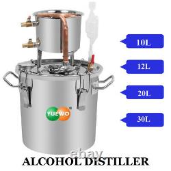 10-30L Home Distiller Moonshine Still Boiler Spirits Alcohol Water Oil Stainless