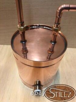 10 Gal 4 Cap Logic Copper Moonshine Still with Thumper+Worm And Electric Heat