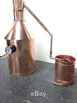 10 Gal Copper Moonshine Still+Thumper+Worm 100% Guarantee Complete Setup