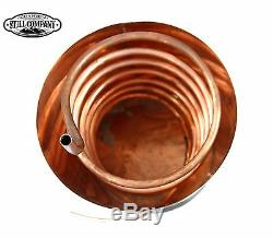 10 Gallon Copper Moonshine Still With Worm