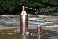 10 Gallon Copper Moonshine Still With Worm