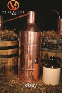 10 Gallon Copper Moonshine Still with WORM (Self Build Kit) by Vengeance Stills