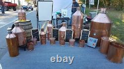 10 Gallon Copper Moonshine Still with WORM (Self Build Kit) by Vengeance Stills