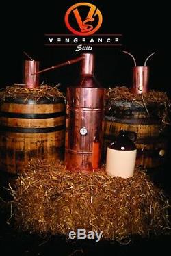 10 Gallon Copper Moonshine Still with Worm and Thumper from Vengeance Stills