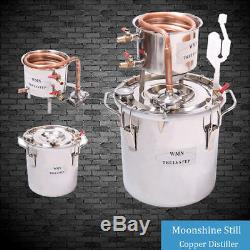 10100L DIY Home Distiller Moonshine Copper Still Water Alcohol Oil Brewing Set