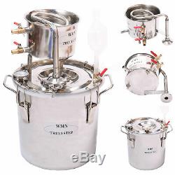 10L-100L Moonshine Still Distiller Stainless&Copper Alcohol Oil Water Brewing