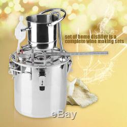 10L/20L Wine Alcohol Water Distiller Moonshine Still Boiler Stainless Copper New