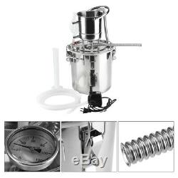 10L/20L Wine Alcohol Water Distiller Moonshine Still Boiler Stainless Copper New