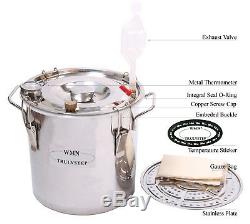 10L-30L 3 Pots Home Distiller Moonshine Still Water Wine Alcohol Oil Brew Kit