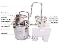 10L-30L 3 Pots Home Distiller Moonshine Still Water Wine Alcohol Oil Brew Kit