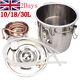 10l-30l Alcohol Moonshine Water Copper Home Stainless Alcohol Distiller Brewing