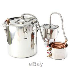 10L-30L Alcohol Moonshine Water Copper Home Stainless Distiller Brewing Kit