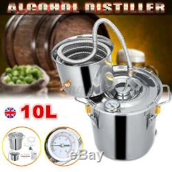 10L Water Alcohol Distiller Moonshine Ethanol Copper Boiler DIY Home Distiller