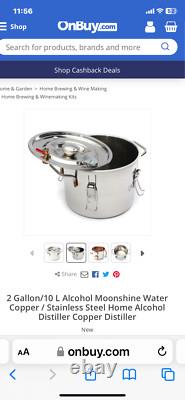 10l copper moonshine ethanol distiller