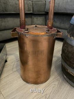 10ltr Copper Moonshine Pot Still with Thumper, Slobber Box Distilling