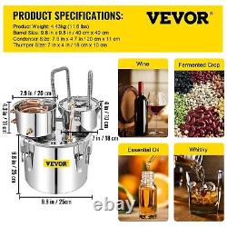 12 L AIcohol Distiller Brewing Kit Moonshine Still Boiler Wine Brewing Matchine