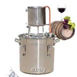 12L 3Gal Moonshine Still Water Alcohol Distiller DIY Whiskey For Home Brewing