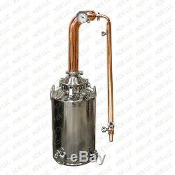 13 Gallon Moonshine Still with 3 Copper Pot Still Column