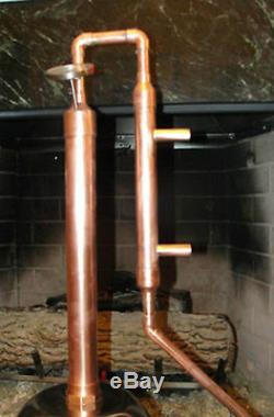 15 Copper Column with adapter, Alcohol Moonshine Ethanol Still E-85 Reflux