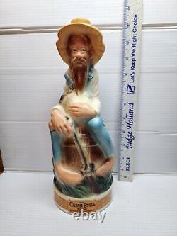 1969 Stitzel/Weller Old Cabin Still Bourbon Whiskey Decanter Moonshine Hillbilly