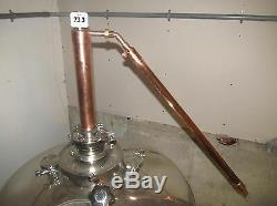 2, 3, 4 Copper moonshine E85 pot still reflux distilling column condenser