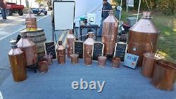 2.5 Gallon Copper Moonshine Still with WORM (Self Build Kit) by Vengeance Stills