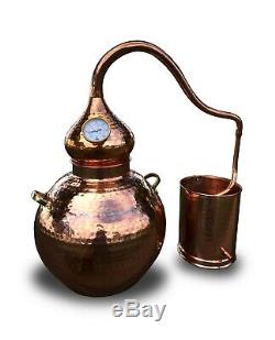 2.5 Gallon Copper Whiskey / Moonshine Still, Alembic, Ethanol, Essential Oils