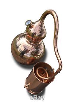 2.5 Gallon Copper Whiskey / Moonshine Still, Alembic, Ethanol, Essential Oils