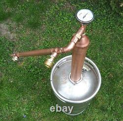 2 Column Ethanol Moonshine Copper Whiskey Still Olympic Crusher! Moonshine