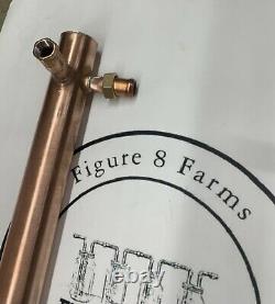 2 Column Still & 1/2 Condenser Arm-This Comes Soldered +1 Quart Thumper WithU