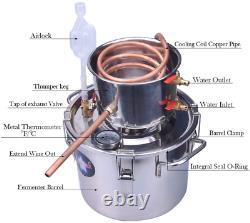 2 Gal Copper Tube Moonshine Still Spirits Kit Water Alcohol Distiller Home Brew