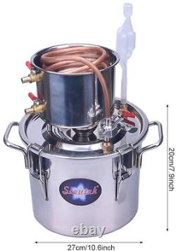 2 Gal Copper Tube Moonshine Still Spirits Kit Water Alcohol Distiller Home Brew