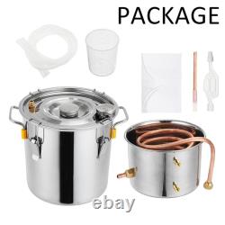 2 Pot 5/8/10L Water Wine Alcohol Distiller Moonshine Still Boiler Steel