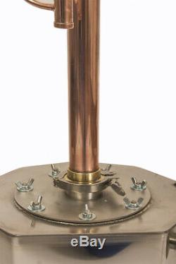 2 Reflux copper rectification column 96.4 Alcohol Distiller, Moonshine Still