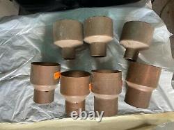 2 x 1 1 1/2 COPPER REDUCER COUPLING PIPE FITTING MOONSHINE STILL 7 pcs