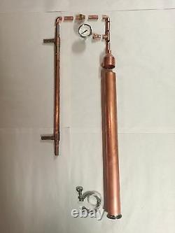 2 x 36 DIY Beer Keg Kit Copper Pipe Moonshine Distilling Column Tri Clamp Keg