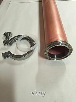 2 x 36 DIY Beer Keg Kit Copper Pipe Moonshine Distilling Column Tri Clamp Keg