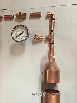 2 x 36 DIY Beer Keg Kit Copper Pipe Moonshine Distilling Column Tri Clamp Keg