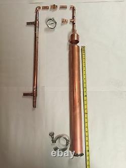 2 x 36 DIY Beer Keg Kit Copper Pipe Moonshine Distilling Column Tri Clamp Keg