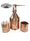 20 Gal Copper Moonshine Still With Tri Clamp Cap + 5 Gal Worm + 5 Gal Thumper